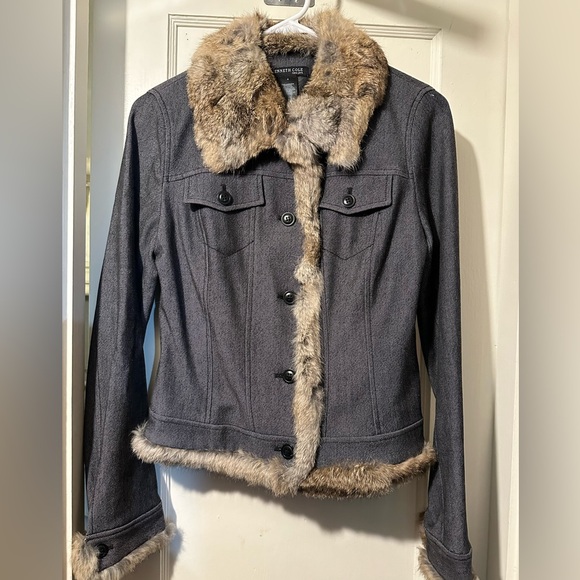 KENNETH COLE Jean Jacket Women’s NWOT Size 4 - Picture 1 of 10